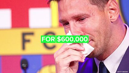 Playboy model bids $600,000 on Messi’s teary tissue