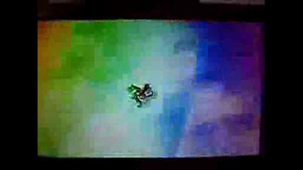 Riding a Stupid bike on Rainbow road