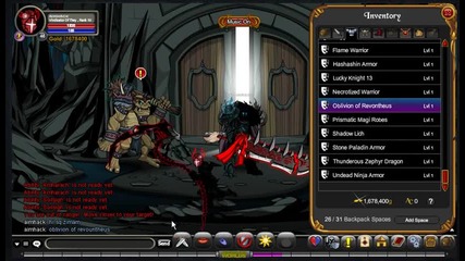 aqw getting Oblivion of Revoutheus