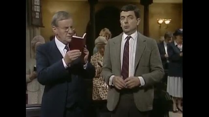 Mr.bean - Похапване на сладкиши в църквата