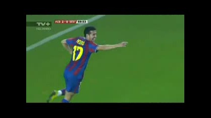 16.1.2010 Барселона - Севиля 4 - 0
