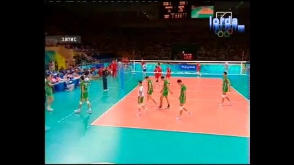Русия-Бълрария 3:1 гейма Волейбол мъже - Олимпийски игри Пекин 2008