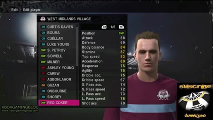 Pes 2010 Лица - Фк Астън Вила 