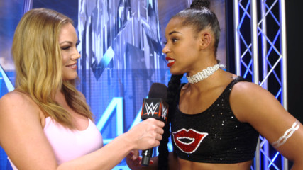 Bianca Belair celebrates her victory over Sage Beckett: WWE.com Exclusive, Aug. 28, 2017