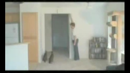 Котка Скача 2.20 Метра (7 Фута)