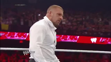 Daniel Bryan vs Batista - Wwe Raw 03/3/14