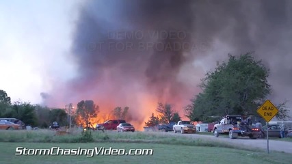 Горски пожар в Гътри , Оклахома 5.5.2014