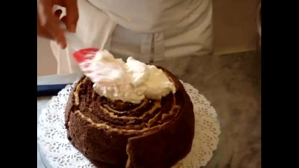 Torta Espiral con Dulce de Leche y Chocolate