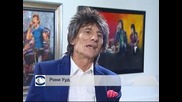 Китаристът на Rolling Stones Рони Ууд откри самостоятелна изложба в Лондон