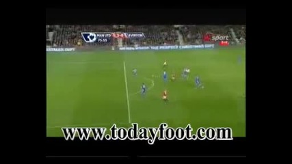 Манчестър Юнайтед - Евертън 3:0 Гол На Антонио Валенсиа 