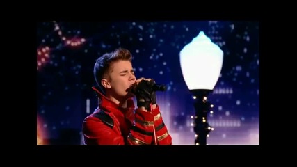 Джъстин Бийбър в X Factor - Изпълнява Mistletoe