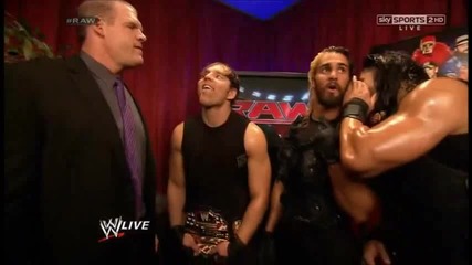Shield trolling Kane backstage