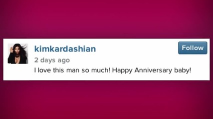 Kanye West Is Late on Wishing Happy Anniversary to Kim Kardashian