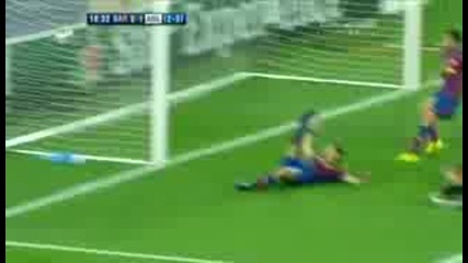 Шампионска Лига : Барселона - Арсенал, голът на Бендтнер 