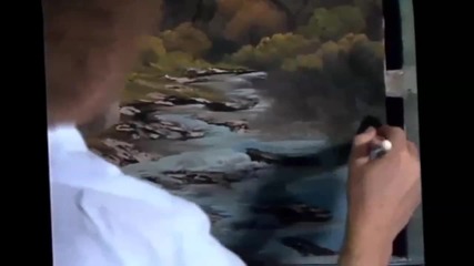 S11 Радостта на живописта с Bob Ross E13 - щастлива инцидент finale ღобучение в рисуване, живописღ