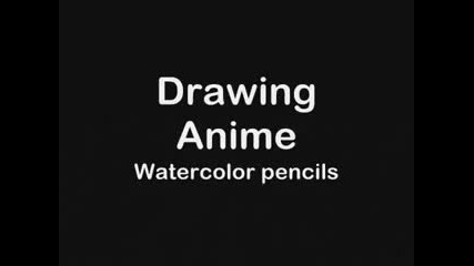 Как да съставя с акварелни моливи аниме