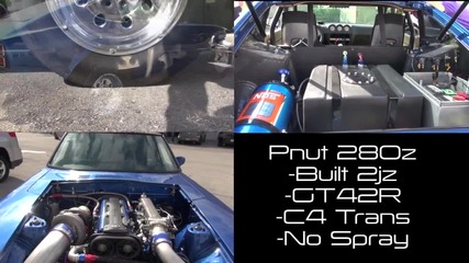 830awhp Evo vs Gt42r 2jz Datsun 280z