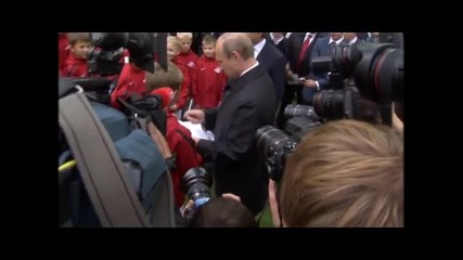 Путин инспектира новия стадион на Спартак