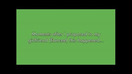 wedding proposal gone wrong