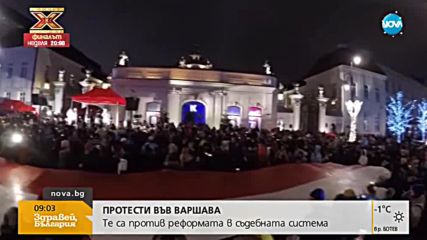 Поляците на протест срещу съдебна реформа (ВИДЕО)