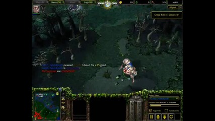 Dota Arena - Mirana vs Pudge (dota allstars)