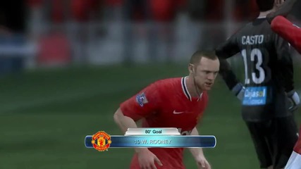 Руни се радва след гол (смях) {fifa12}*hd