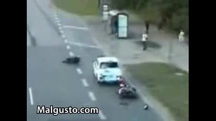 Най - лошото за един мотоциклетист 