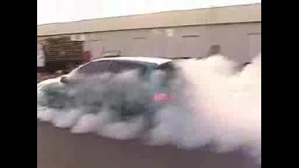 Honda burnout turbo with Nos then engine blows