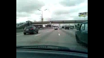 Bmw High Speeding - On Russian Highway 1