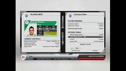 Fifa13 manager mode Cherno More Varna 1/3(купуване на състав)