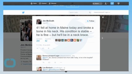 George HW Bush, Falls at Maine Home, Breaks Bone in Neck