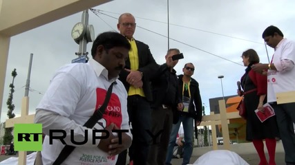 Switzerland: Protesters hammer FIFA over Qatar WC worker deaths