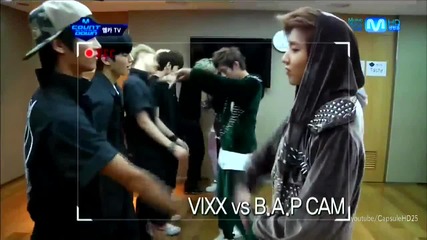 (hd) B.a.p & Vixx - Back stage ~ M Countdown (23.08.2012)