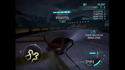Powerful17 on Drift Race with Mitsubishi Lancer - Need For Speed Carbon