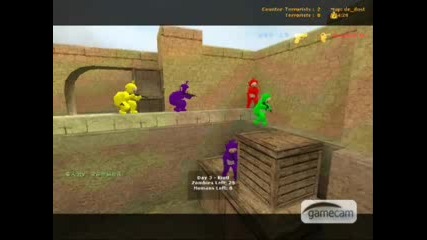 Teletubbies vs Zombie in Counter - Strike Source