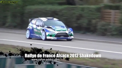 Rallye de France Alsace 2012 Shakedown