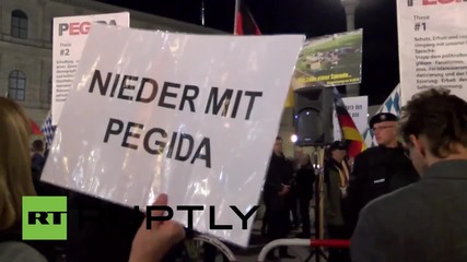 Germany: Hundreds protest against "fascist" PEGIDA