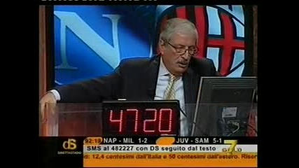 Коментатор, фен на Милан, гризва дръвцето в 93 - а минута 