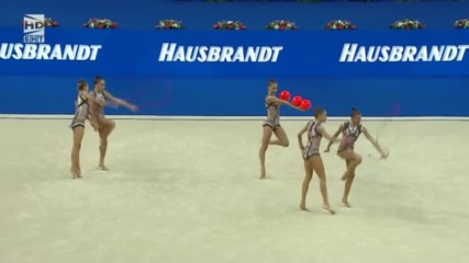 2017 Световно първенство по художествена гимнастика Пезаро - Български ансамбъл (3 топки и 2 въжета)