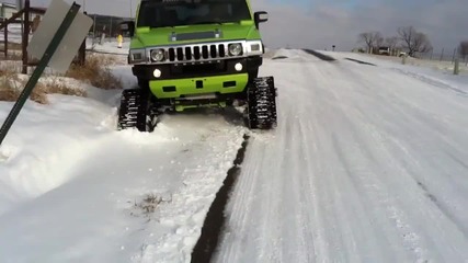 Чудовищен Хамър няма затъване !
