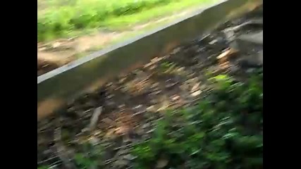 Guy Wrecks on Dirt Bike