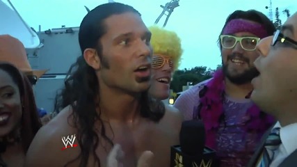 Adam Rose celebrates a win at Nxt Takeover
