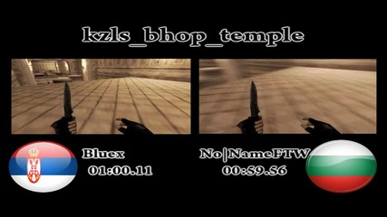 No|nameftw vs. Bluex on kzls bhop temple 