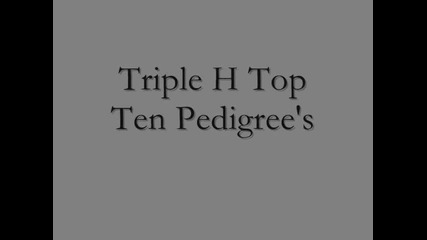 Top 10 Triple H Pedigree's of All-time