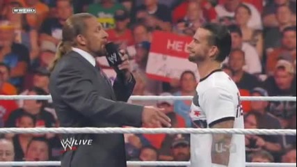 Raw 1/08/11 - Промото на Cm Punk и Triple H