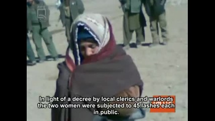 Terrible: Two Afghan Woman Publicly Get Beat With A Whip for Running Away from their Husbands! 