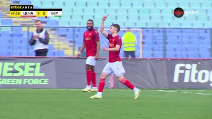 Шопов покачи на 3:0 за ЦСКА срещу Берое