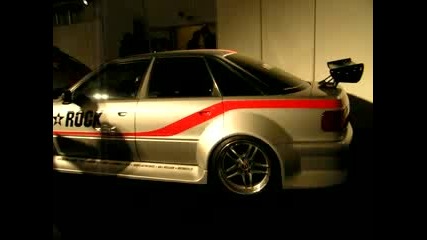 Audi 80 B4 V6 tuned by Rock in Motoshow 2009 review