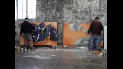 рисуване на графити - 3d graffiti by Keon & Diso rca crew