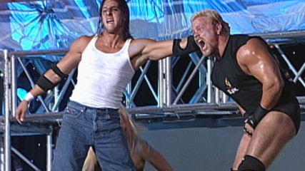 Shane Douglas tosses Billy Kidman from high above in a Scaffold Match: WCW Fall Brawl 2000 (WWE Network Exclusive)